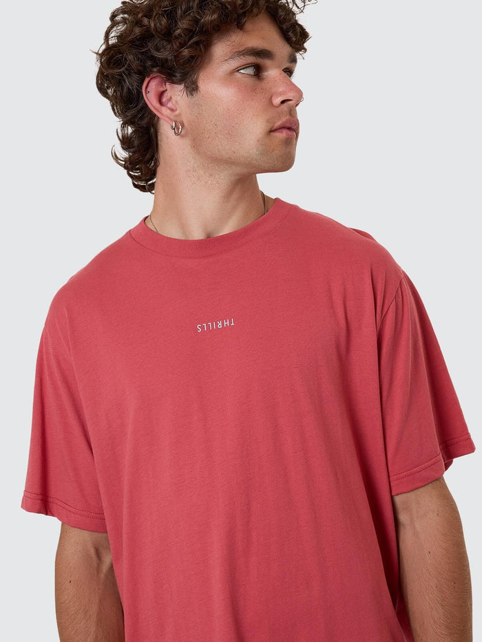Minimal Thrills Merch Fit Tee - Redwood XS