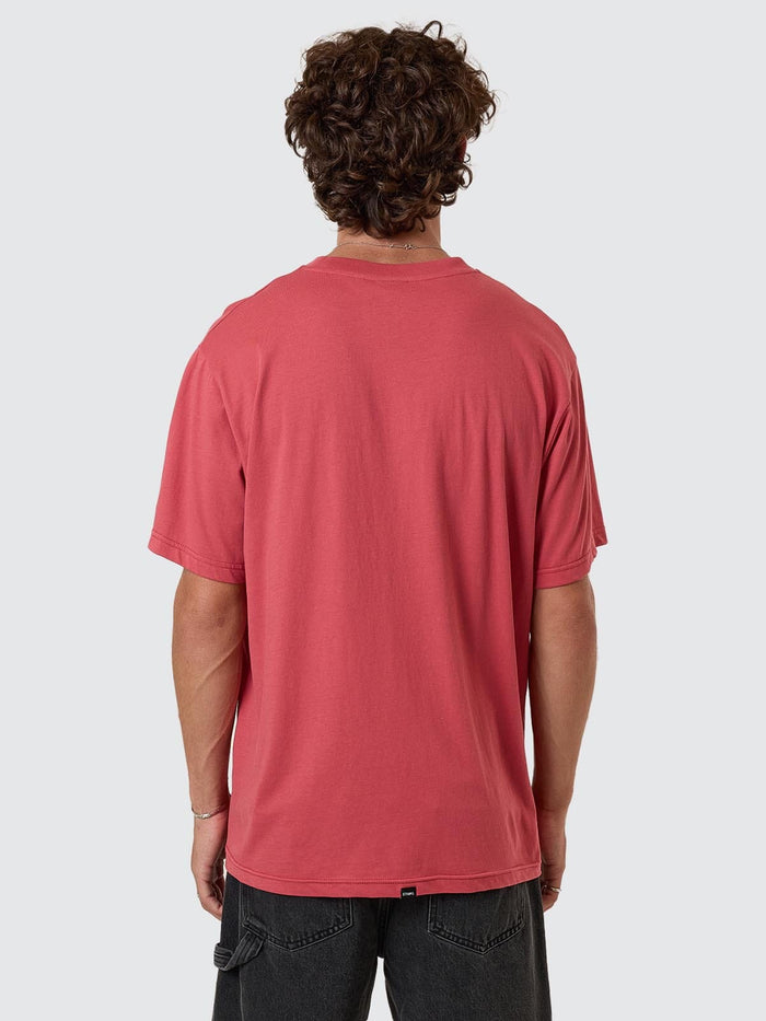 Minimal Thrills Merch Fit Tee - Redwood XS
