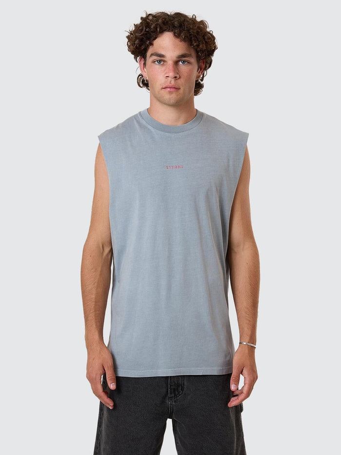Minimal Thrills Merch Fit Muscle Tee - Smog XS