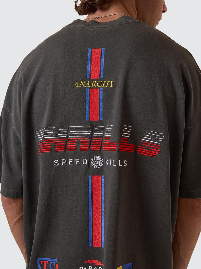 Anarchy In Paradise Box Fit Oversize Tee - Merch Black XS