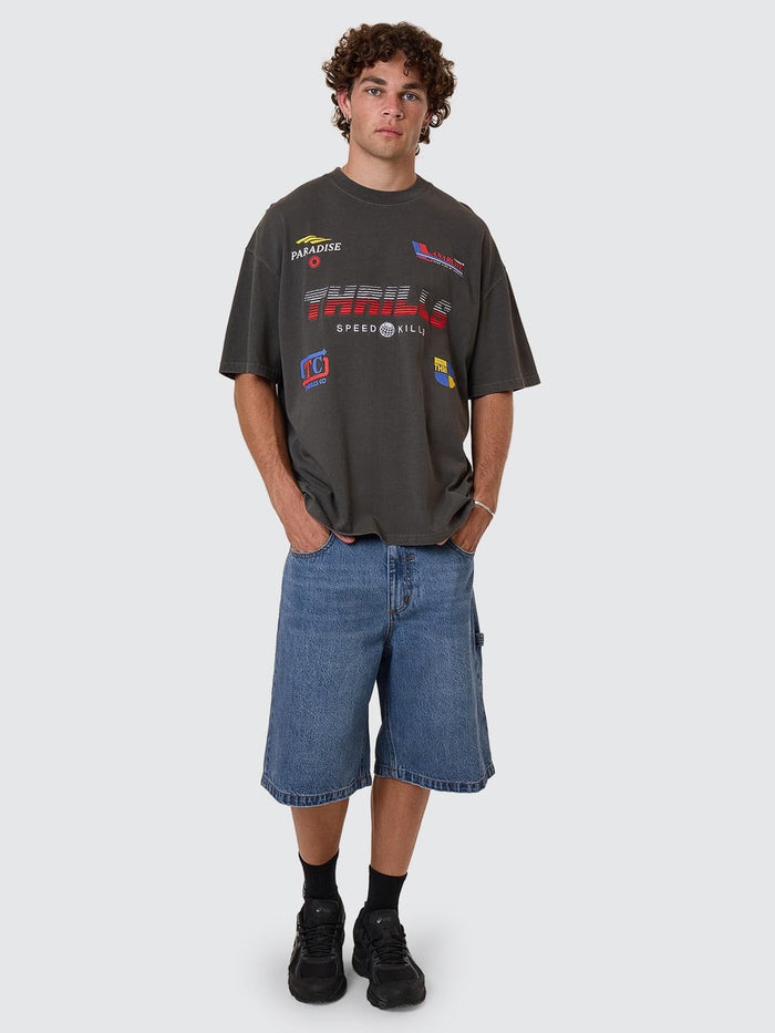 Anarchy In Paradise Box Fit Oversize Tee - Merch Black XS