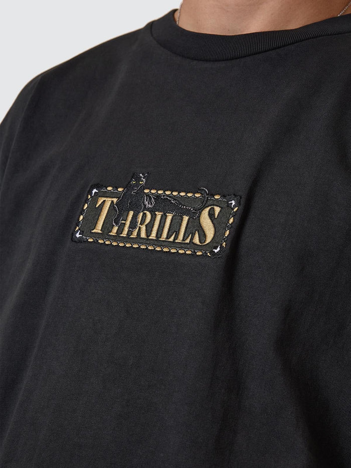 Pit Stop Oversize Fit Tee - Pirate Black XS