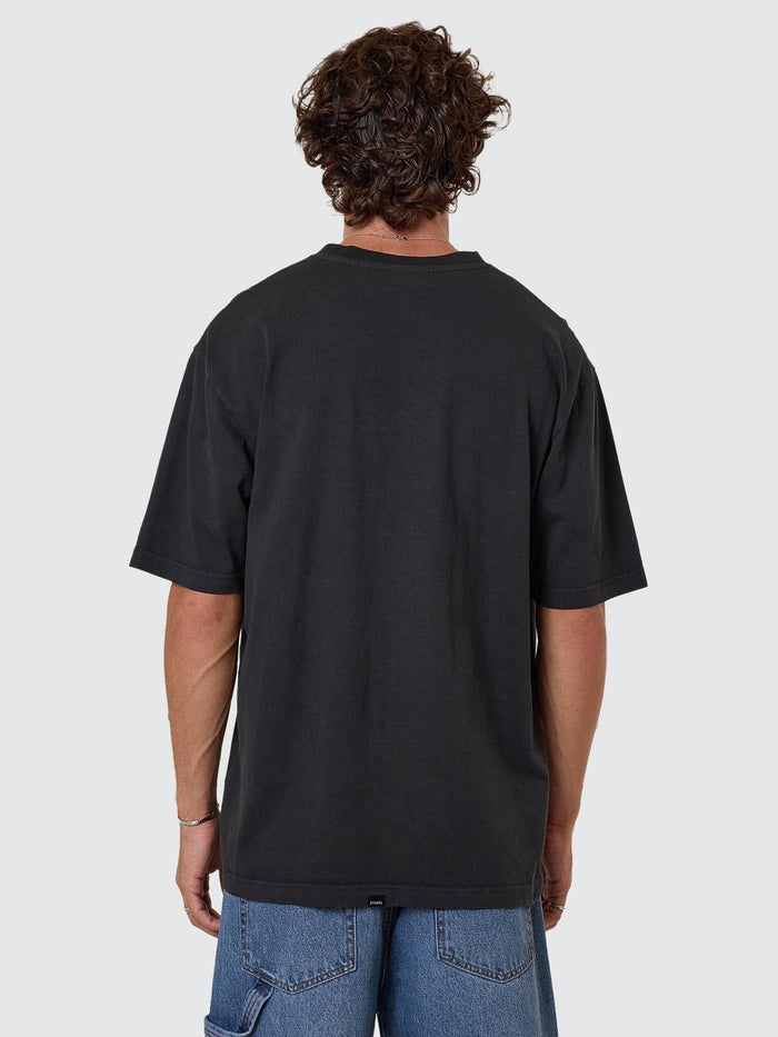 Pit Stop Oversize Fit Tee - Pirate Black XS