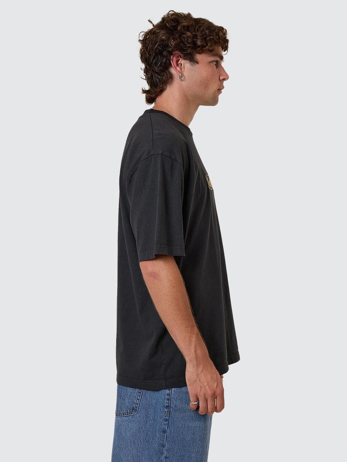Pit Stop Oversize Fit Tee - Pirate Black XS