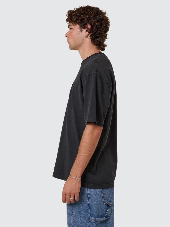 Pit Stop Oversize Fit Tee - Pirate Black XS