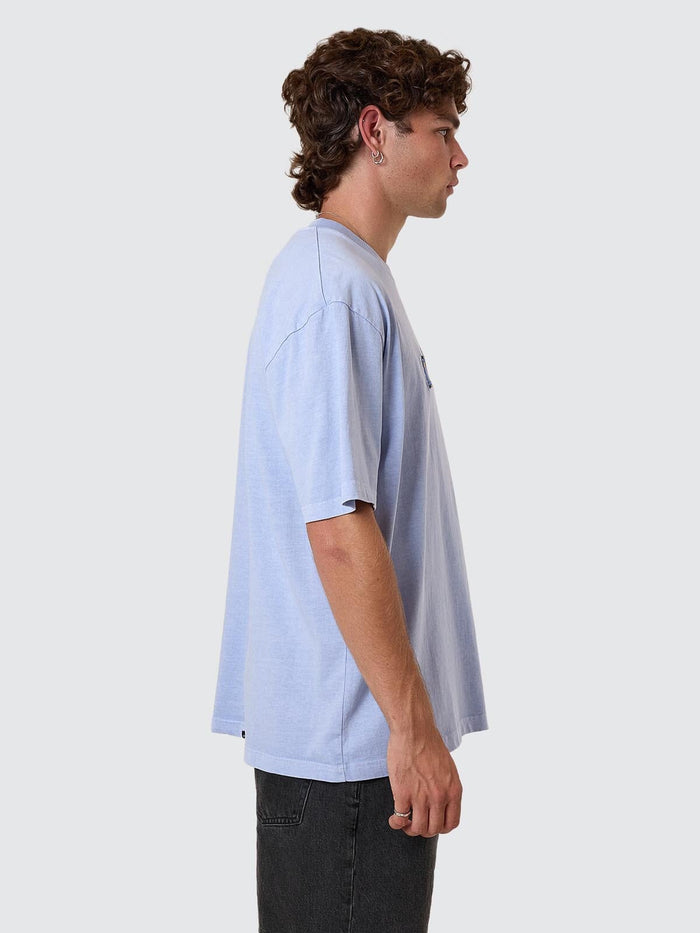 Pit Stop Oversize Fit Tee - Cornflower Blue XS