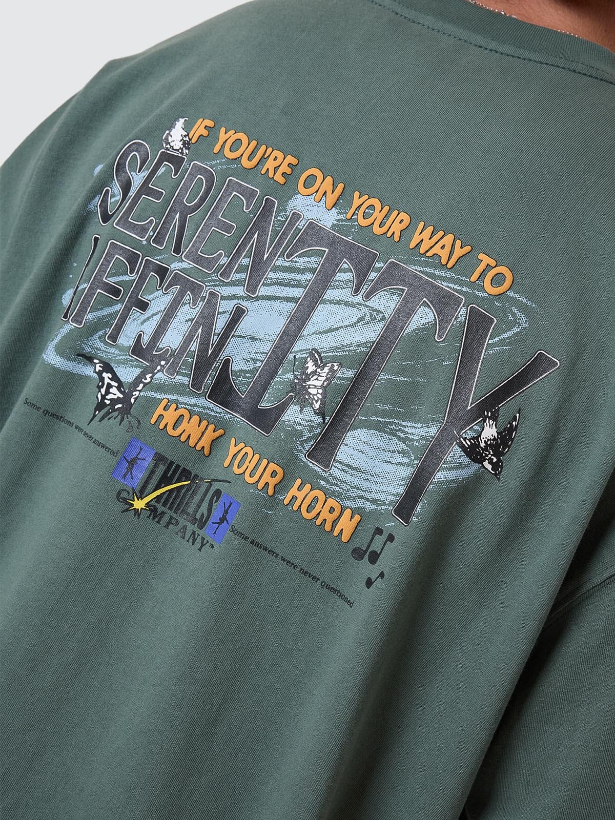 Serenity Affinity Box Fit Oversize Tee - Sea Pine XS
