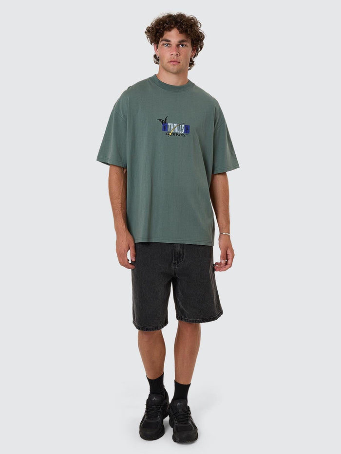 Serenity Affinity Box Fit Oversize Tee - Sea Pine XS