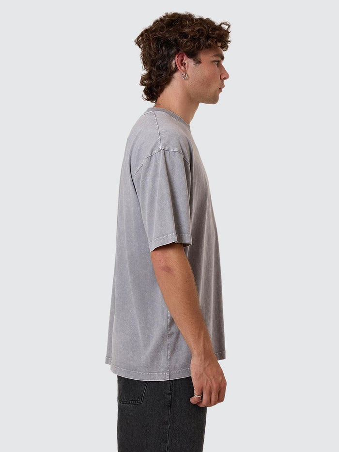 Thrills Union Oversize Pocket Tee - Marble Grey XS