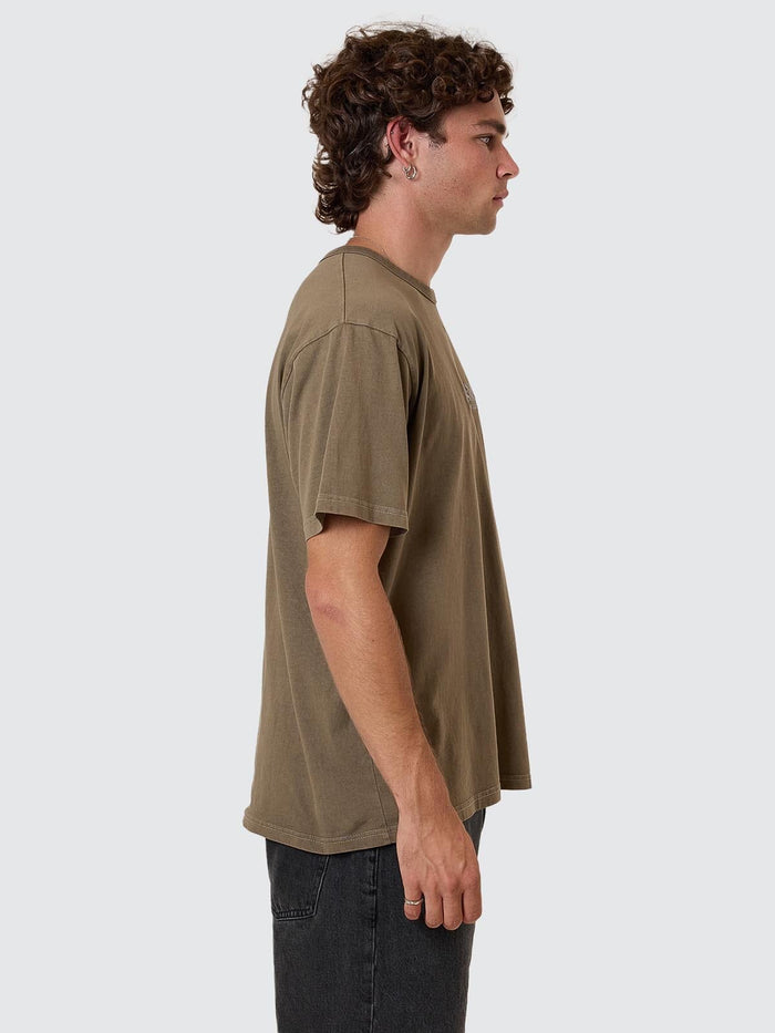Thrills Workwear Embro Merch Fit Tee - Desert