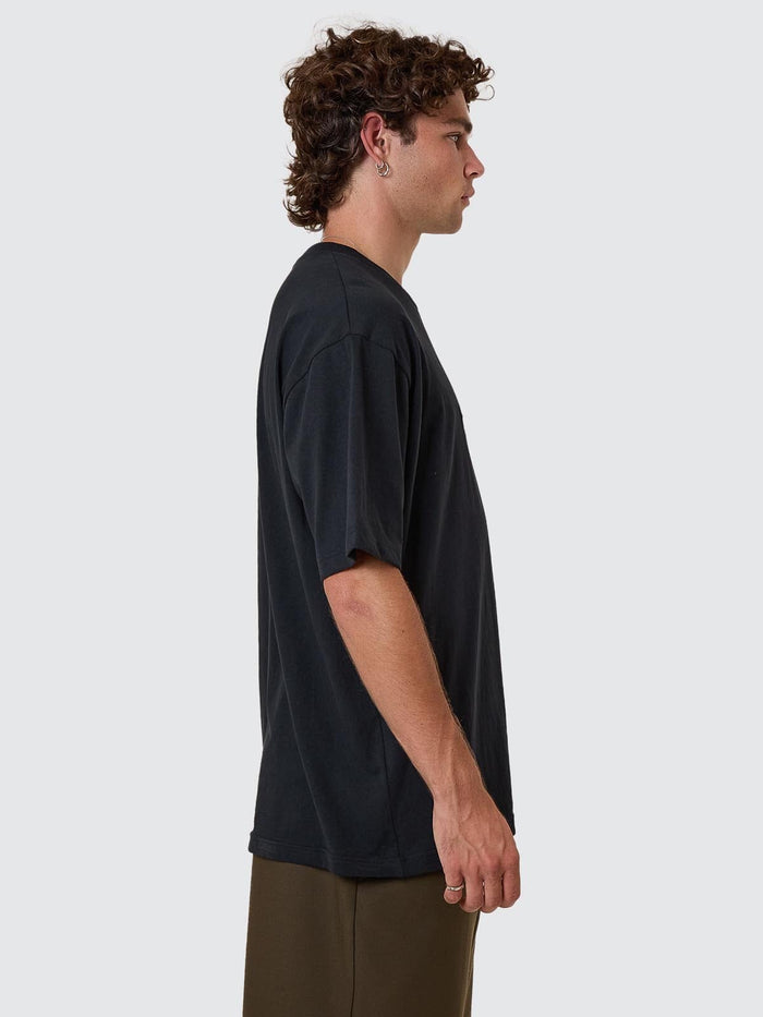 Make A Wish Oversize Fit Tee - Faded Black XS