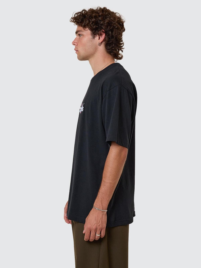 Make A Wish Oversize Fit Tee - Faded Black XS