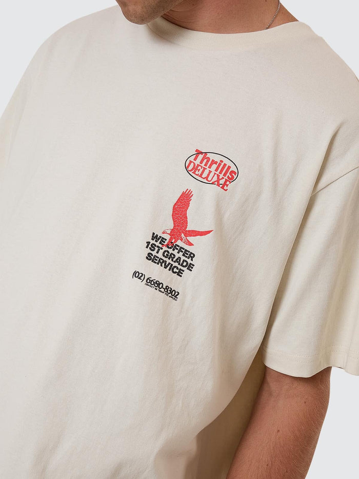 1st Grade Service Merch Fit Tee - Heritage White XS