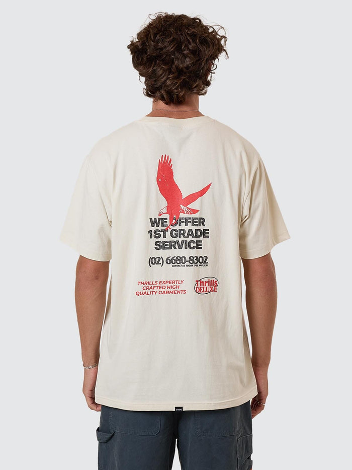 1st Grade Service Merch Fit Tee - Heritage White XS