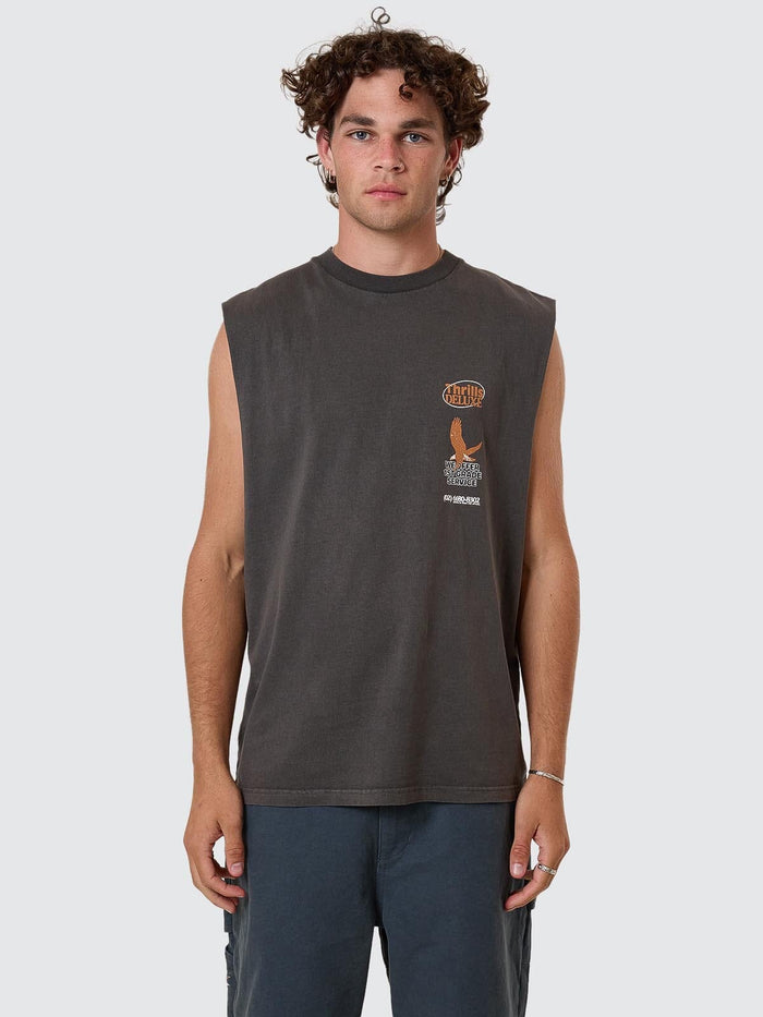 1st Grade Service Merch Fit Muscle Tee - Merch Black XS