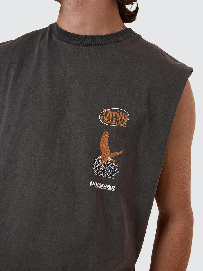 1st Grade Service Merch Fit Muscle Tee - Merch Black XS