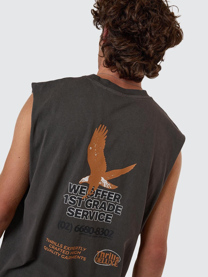 1st Grade Service Merch Fit Muscle Tee - Merch Black XS