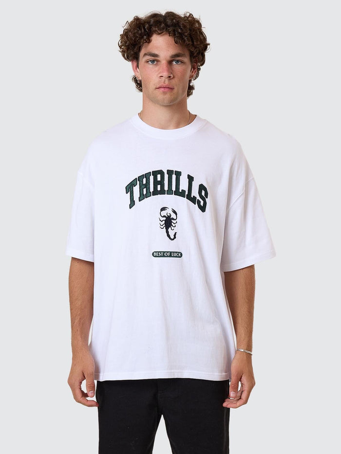 Los Stingers Box Fit Oversize Tee - White XS