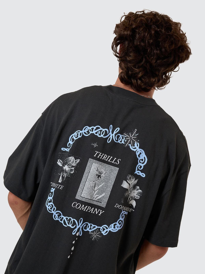 Inifinite Dopamine Box Fit Oversize Tee - Pirate Black XS