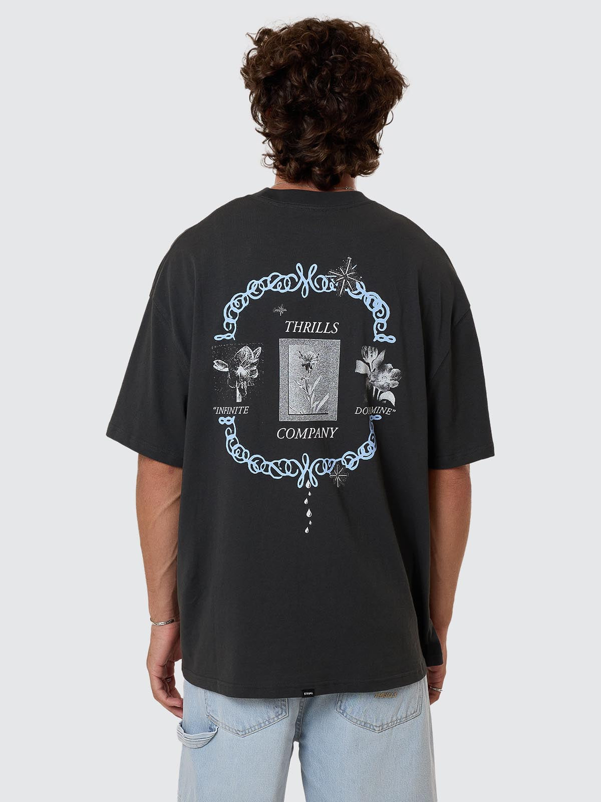 Inifinite Dopamine Box Fit Oversize Tee - Pirate Black XS