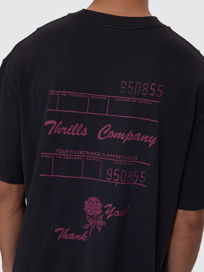 Appreciation Box Fit Cropped Tee - Washed Black