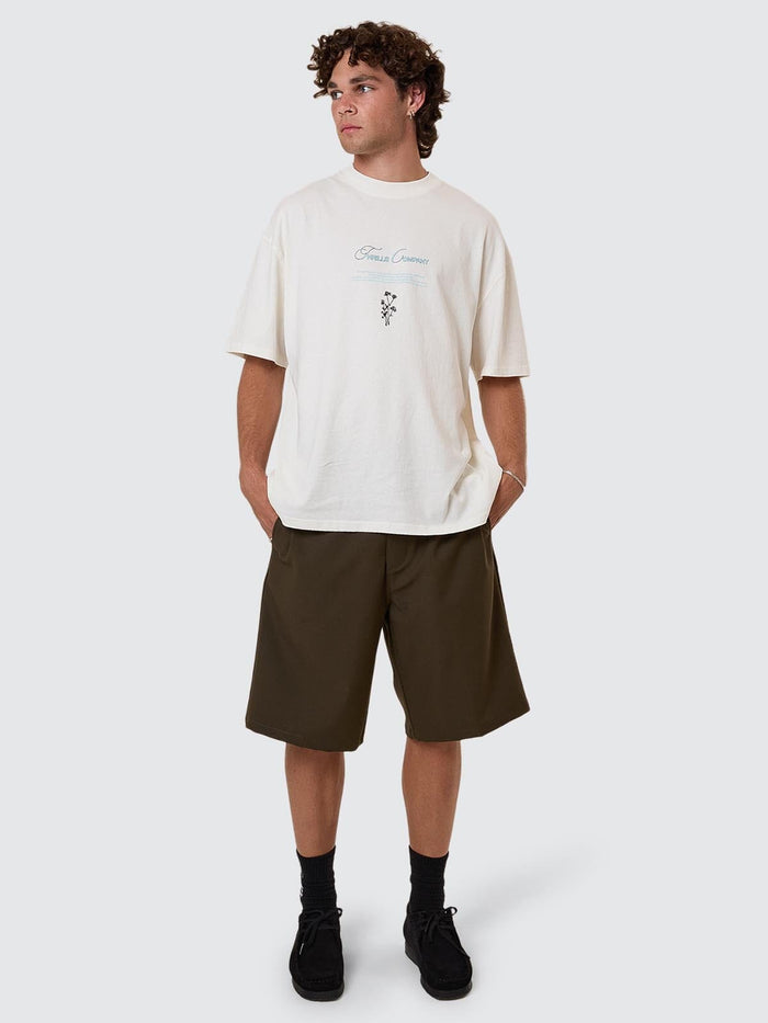 Adaptation To Gravitation Box Fit Oversize Tee - Snow White XS