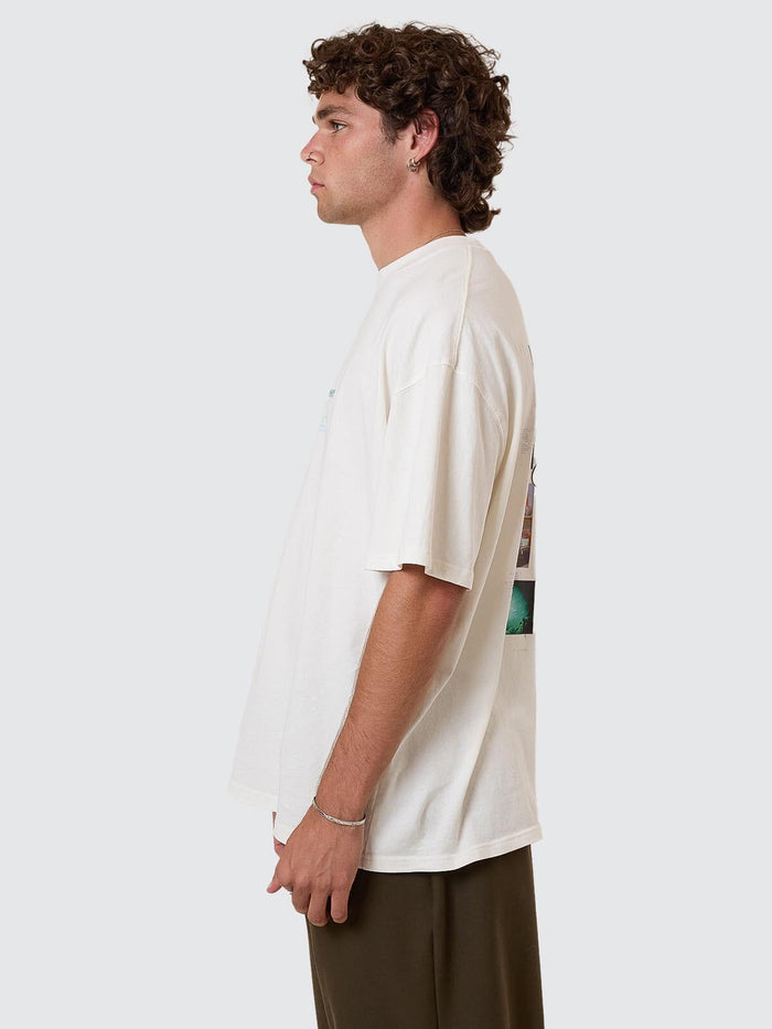 Adaptation To Gravitation Box Fit Oversize Tee - Snow White XS