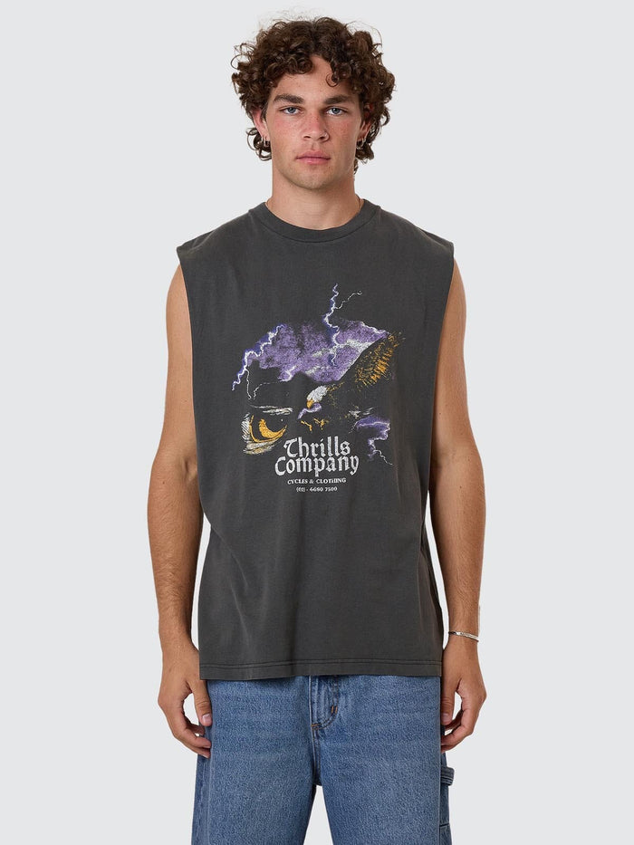 Flight Risk Merch Fit Muscle Tee - Merch Black XS