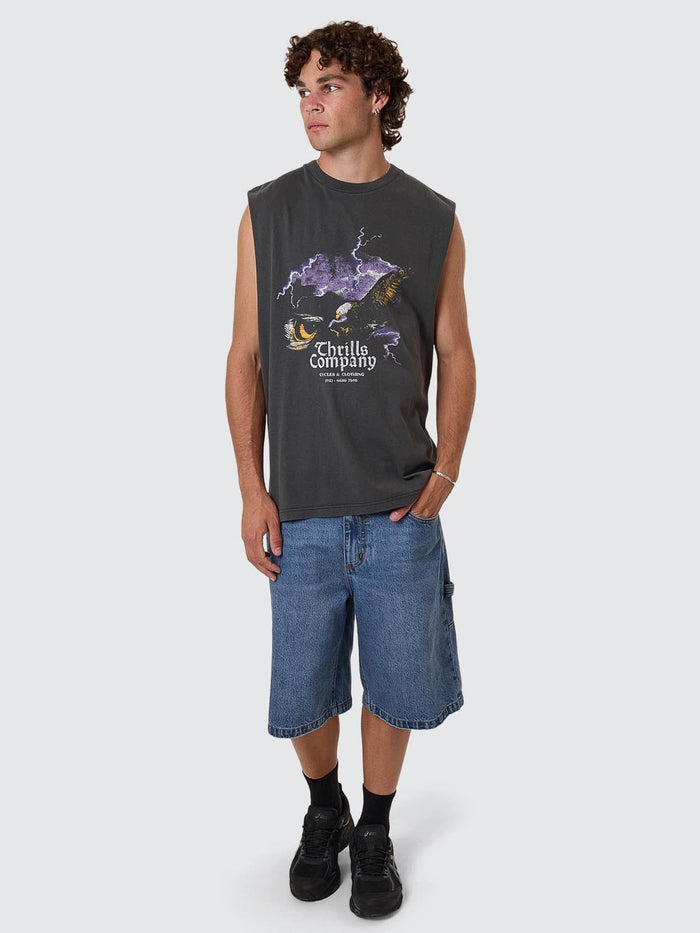 Flight Risk Merch Fit Muscle Tee - Merch Black XS