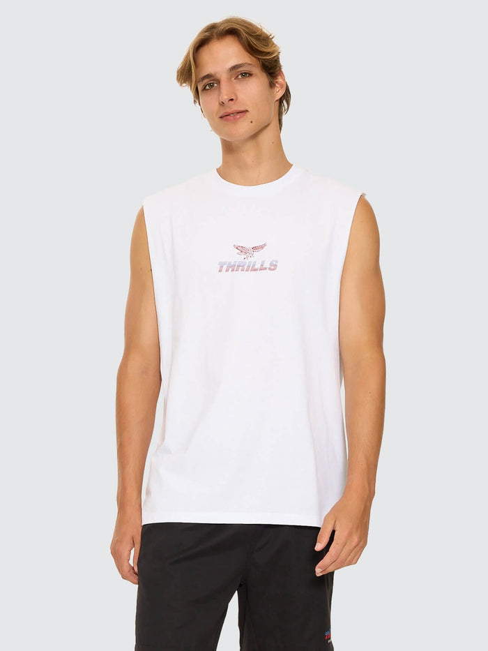 Paradise Before Anarchy Merch Fit Muscle Tee - White XS