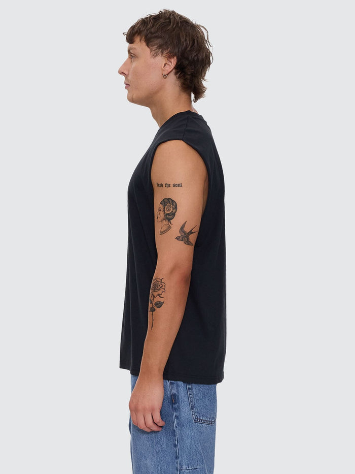 Paradise Before Anarchy Merch Fit Muscle Tee - Washed Black