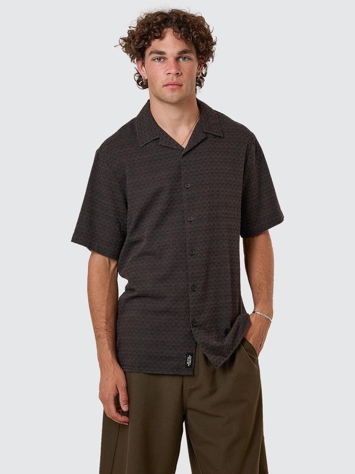 Airborne Bowling Shirt - Turkish Coffee