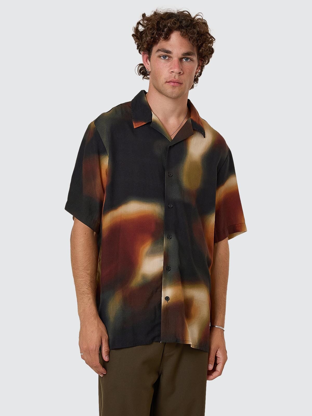Metamorphic Daze Bowling Shirt - Black XS