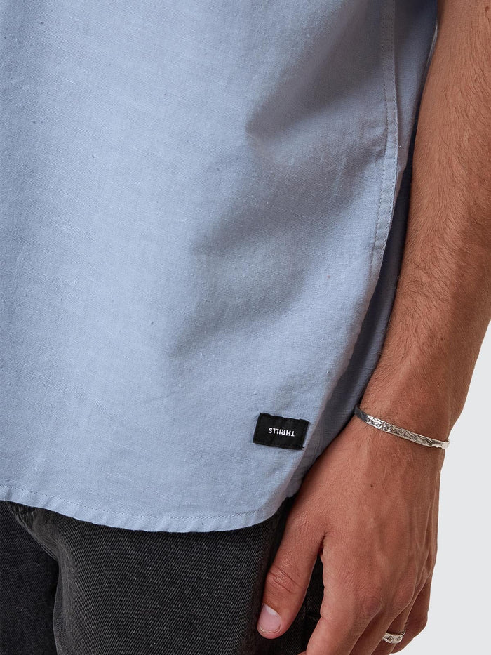 Infinite Dopamine Short Sleeve Shirt - Blue Fog XS