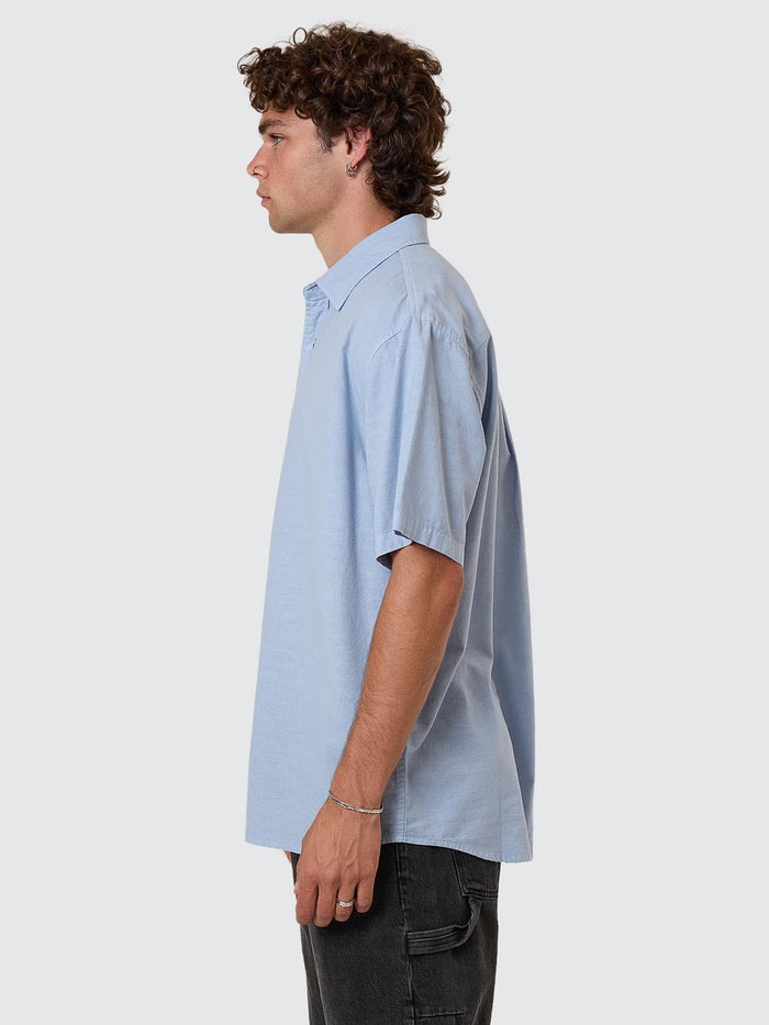 Infinite Dopamine Short Sleeve Shirt - Blue Fog XS