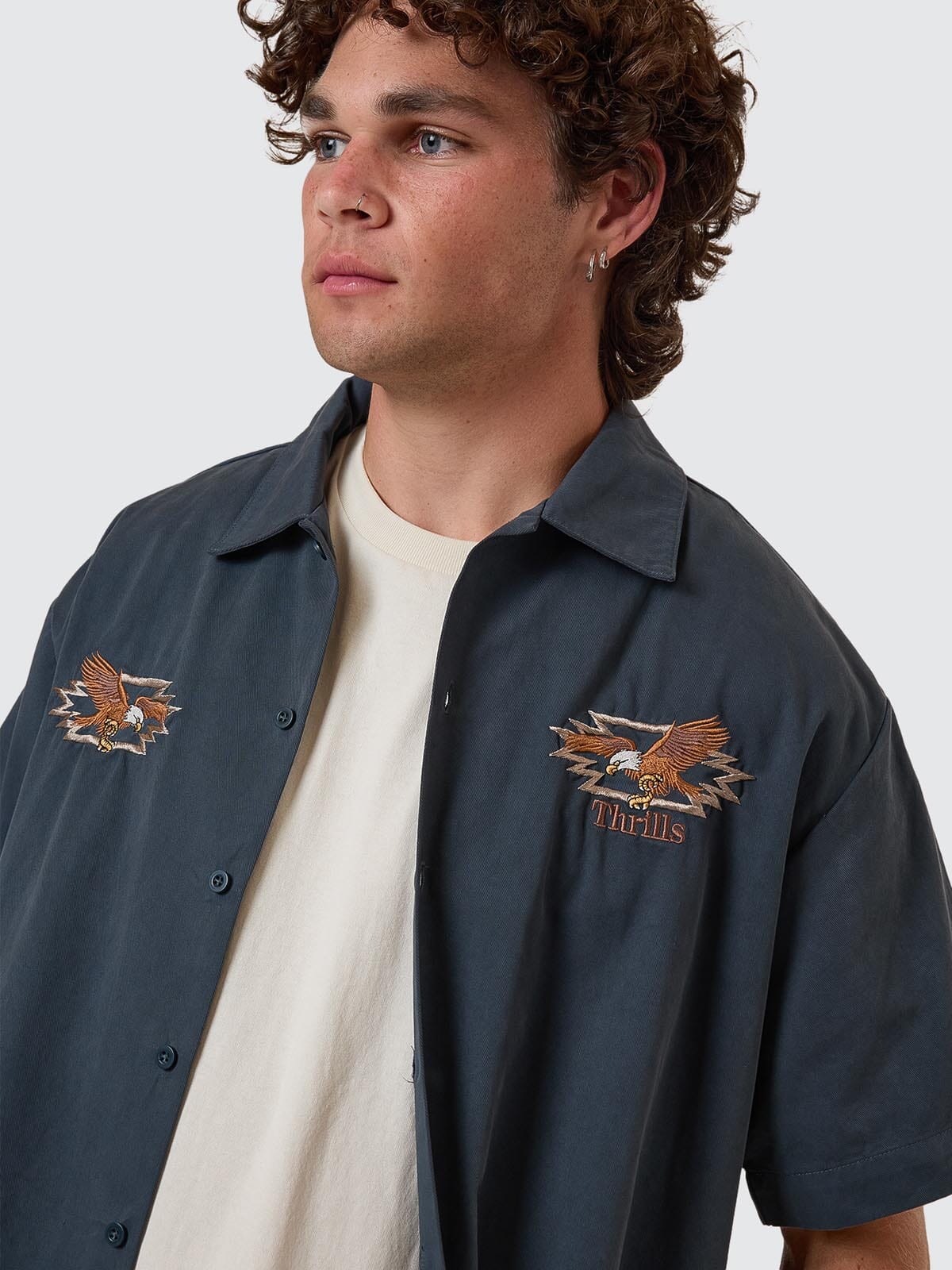 1st Grade Service Short Sleeve Work Shirt - Petrol XS