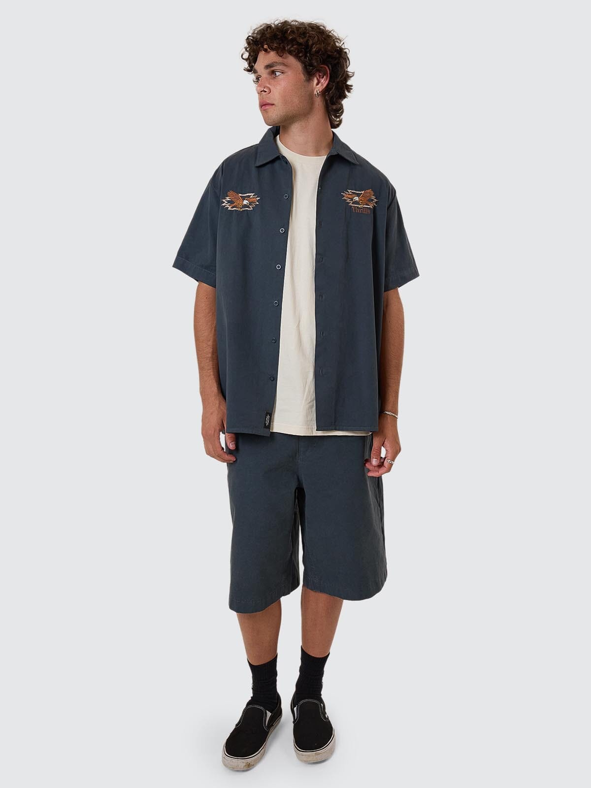 1st Grade Service Short Sleeve Work Shirt - Petrol XS