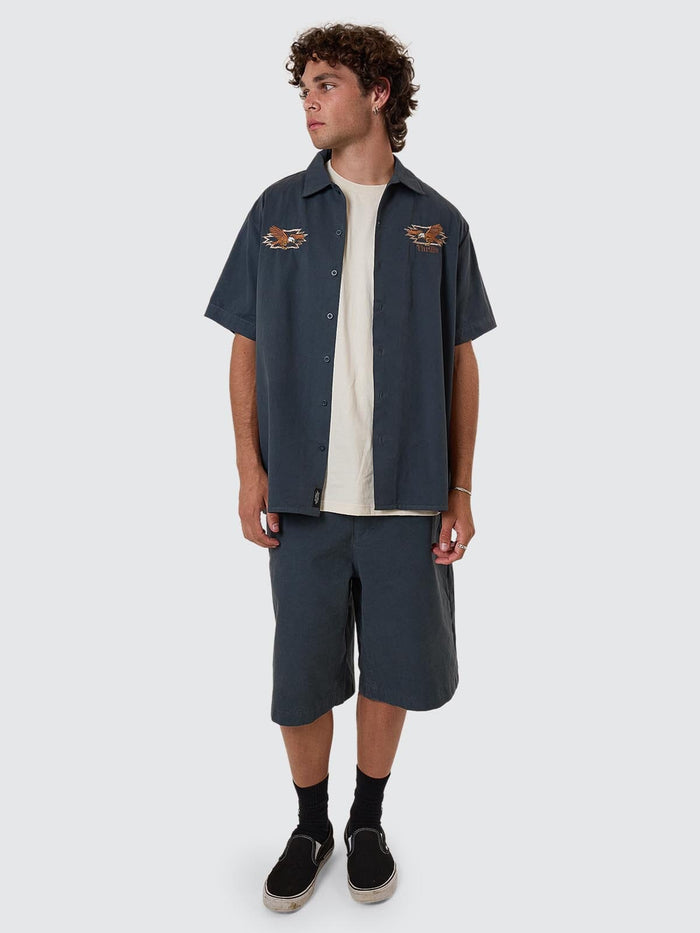 1st Grade Service Short Sleeve Work Shirt - Petrol XS