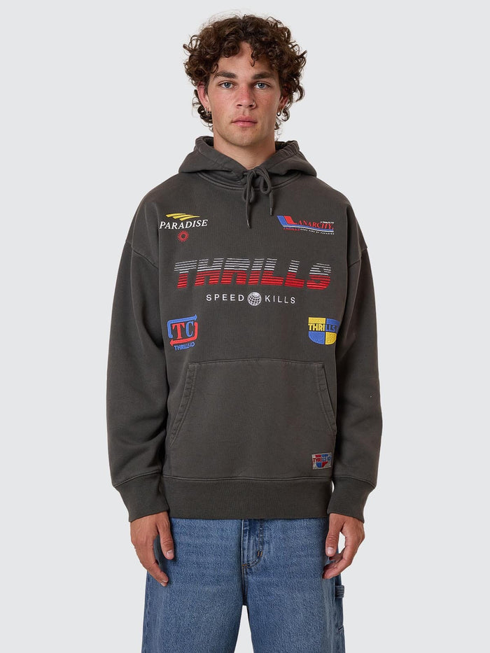 Anarchy In Paradise Slouch Pull On Hood - Merch Black XS