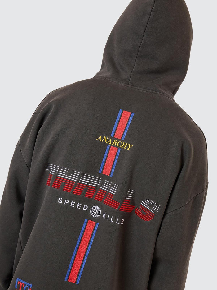 Anarchy In Paradise Slouch Pull On Hood - Merch Black XS