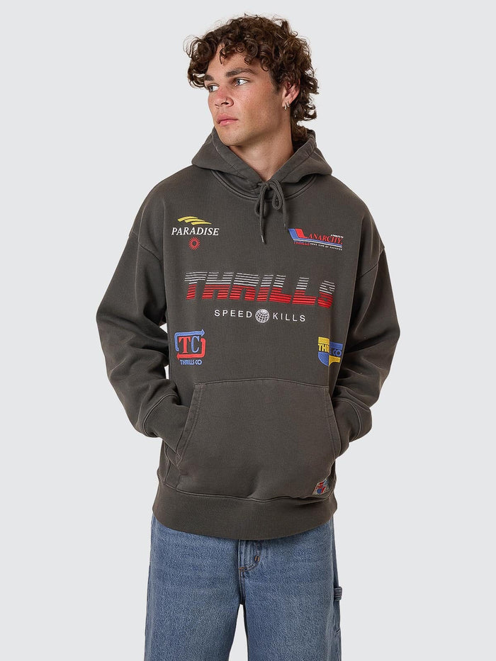 Anarchy In Paradise Slouch Pull On Hood - Merch Black XS