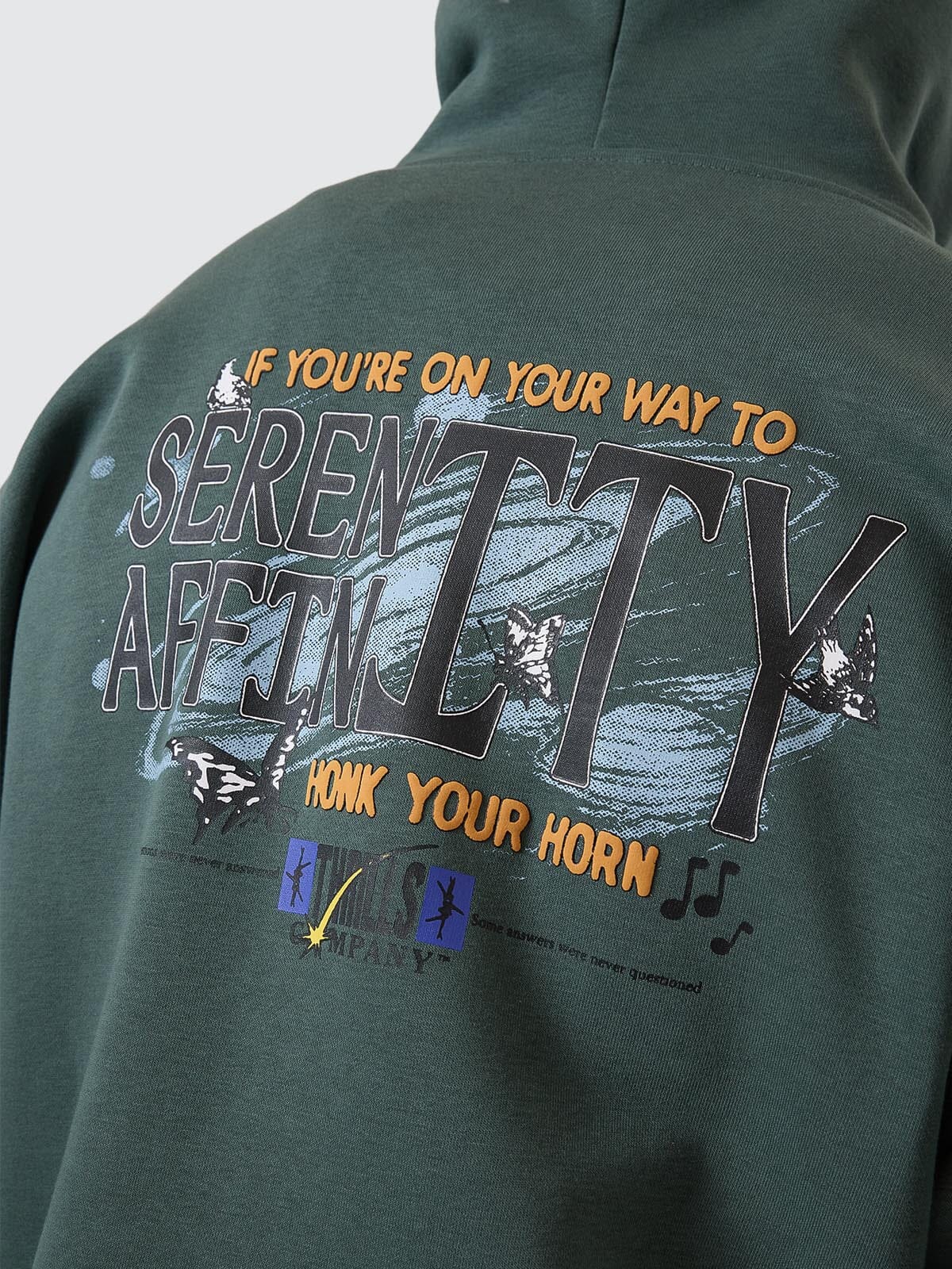 Serenity Affinity Slouch Pull On Hood - Sea Pine XS