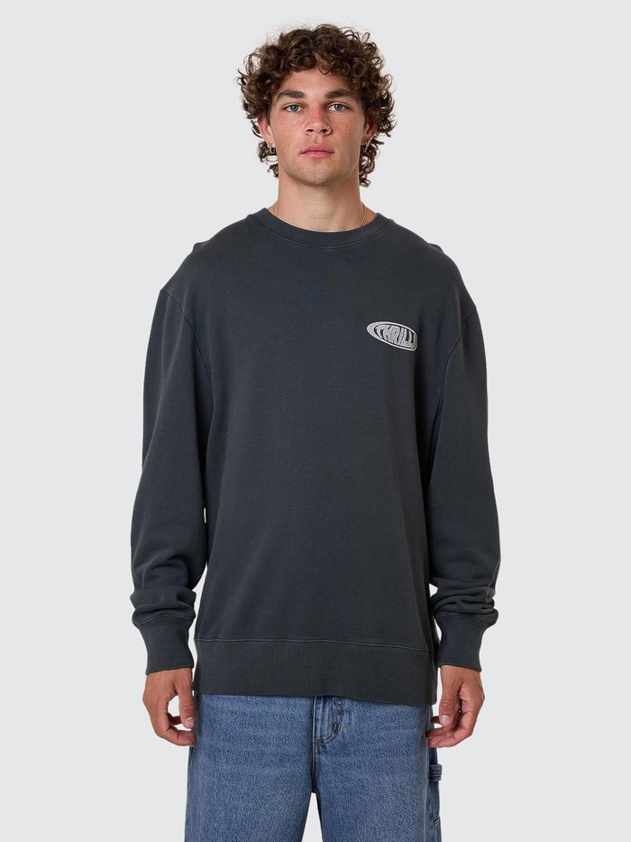 Shadowless Oversize Crew - Ebony XS