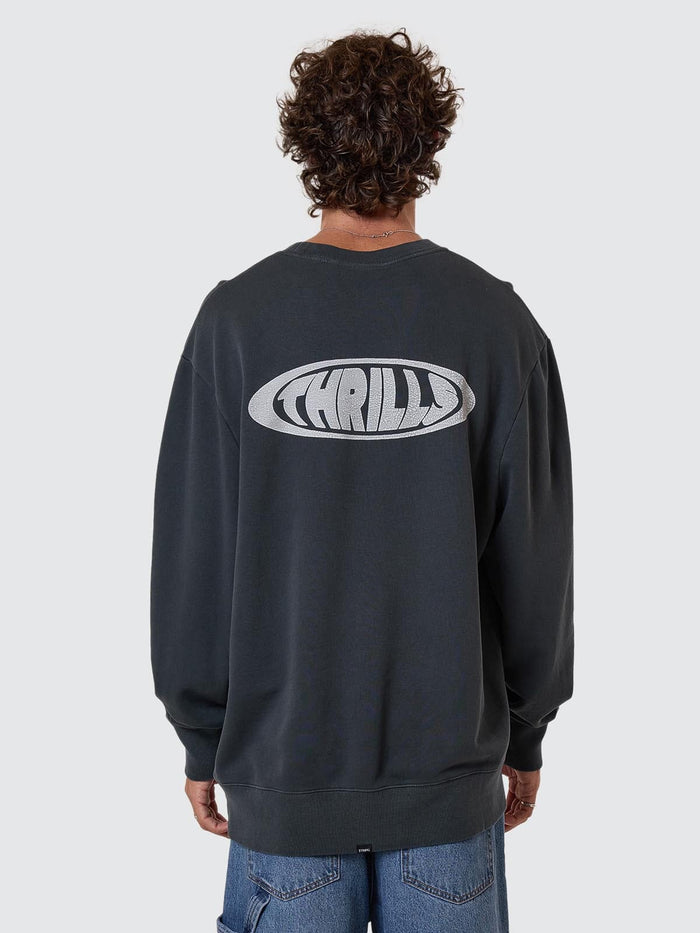 Shadowless Oversize Crew - Ebony XS