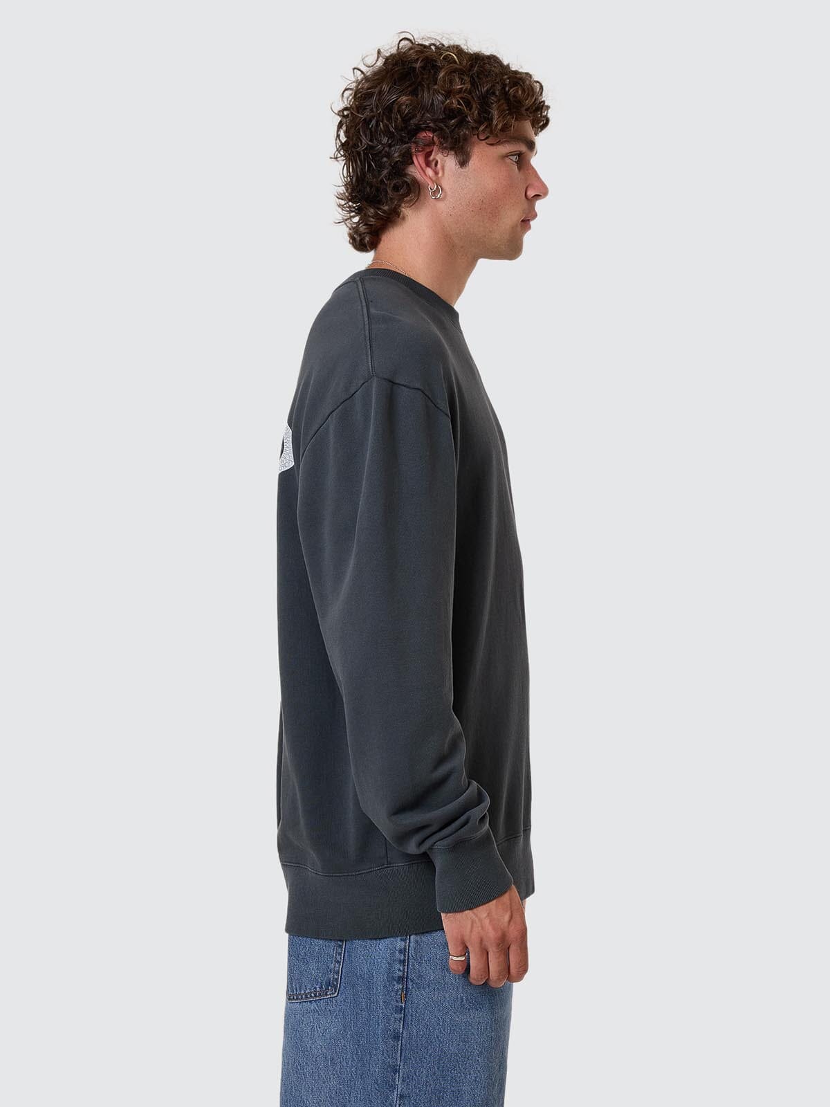 Shadowless Oversize Crew - Ebony XS