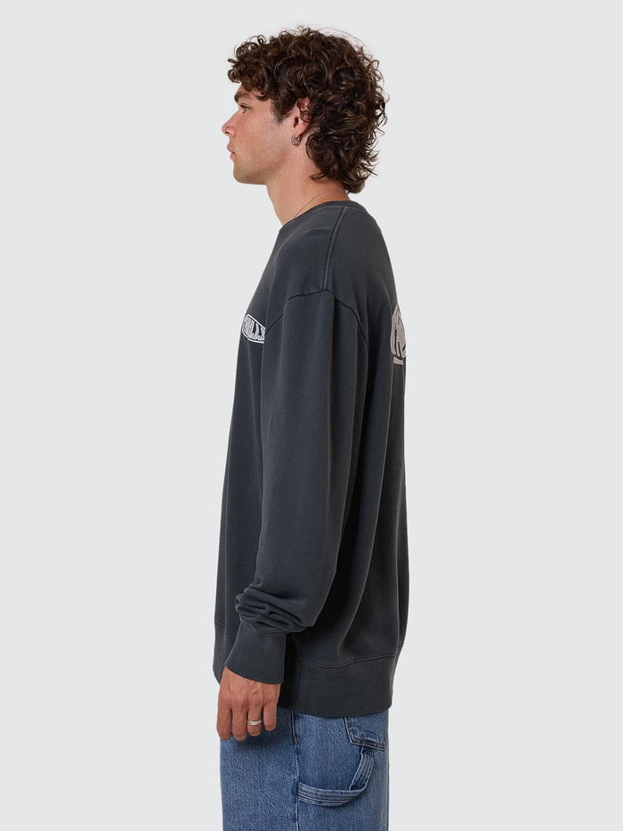 Shadowless Oversize Crew - Ebony XS