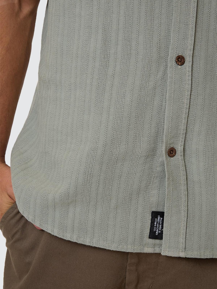 Unhinged Short Sleeve Shirt - Dirty Sage XS