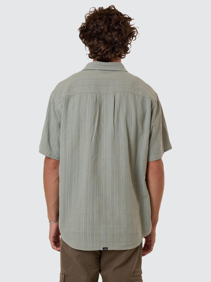 Unhinged Short Sleeve Shirt - Dirty Sage XS