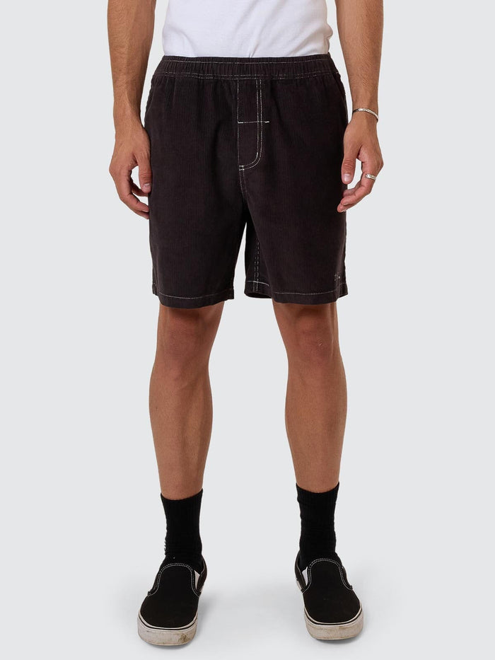 Anarchy In Paradise Cord Volley - Dark Charcoal 28