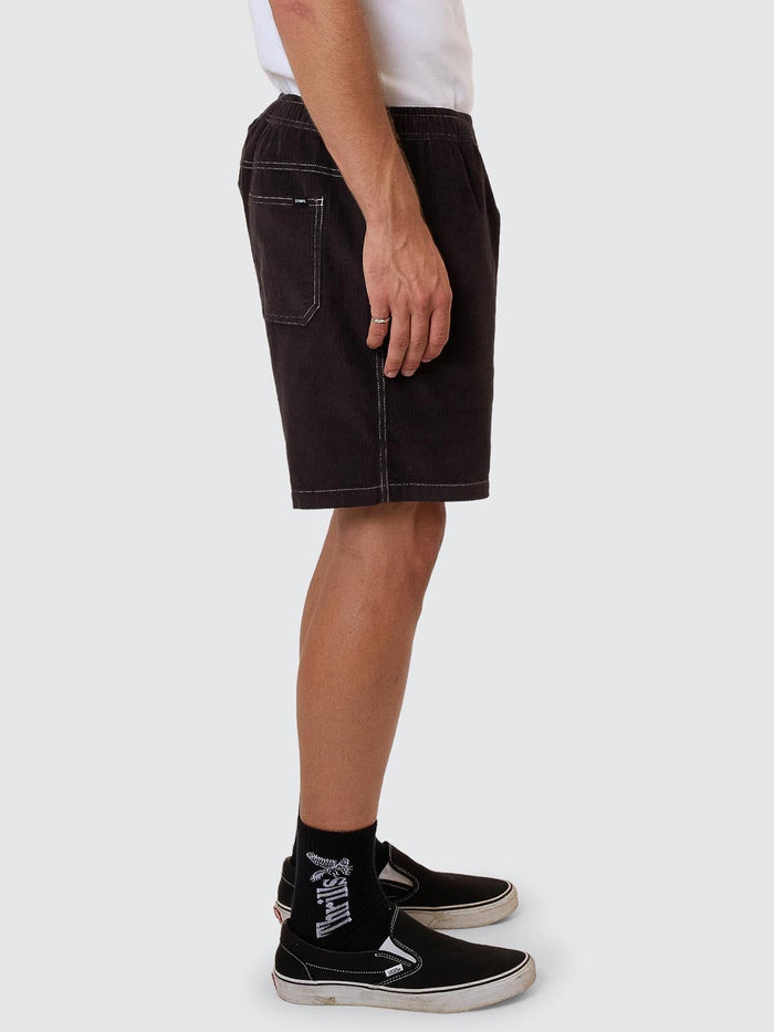 Anarchy In Paradise Cord Volley - Dark Charcoal 28